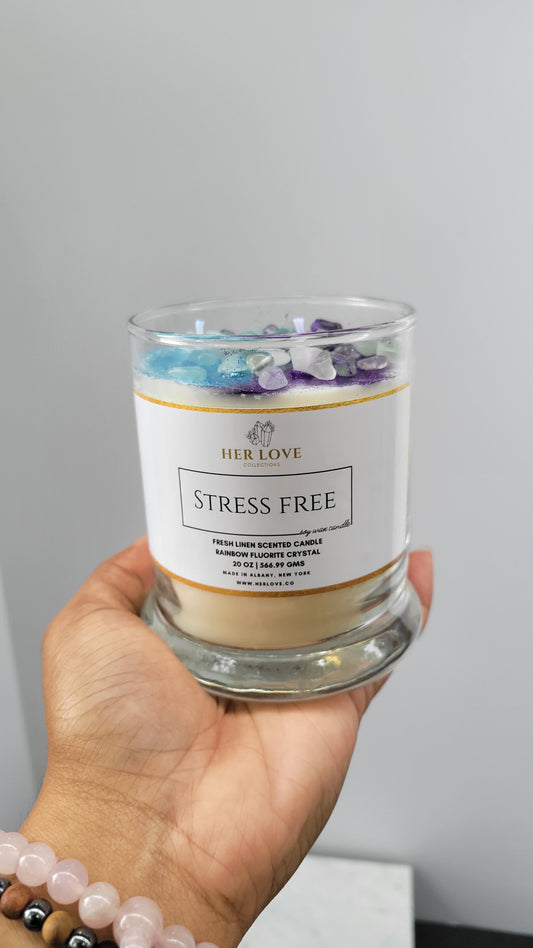 Stress Free Soy Crystal Candle